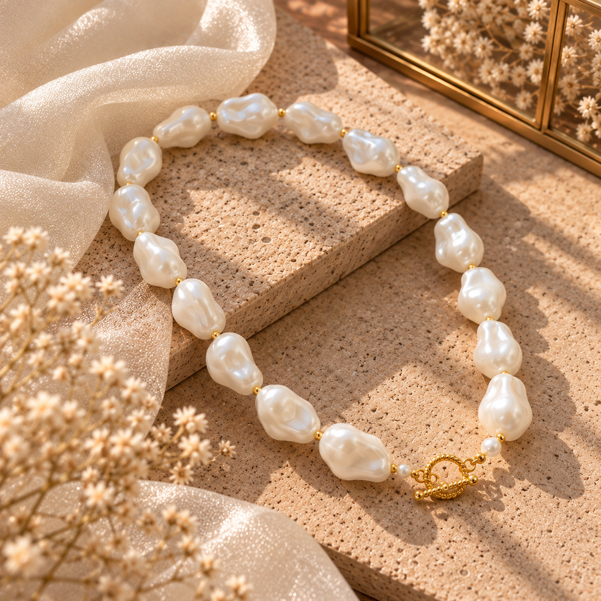Chunky Pearl Chain for Her
