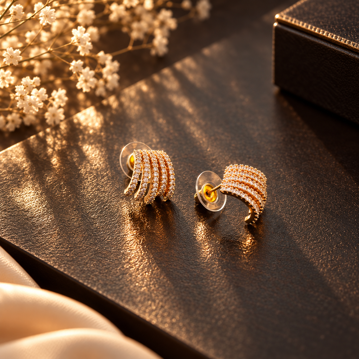 Rose Gold AD Huggies for Her - 2