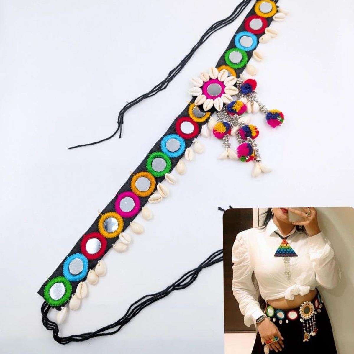 Stylish Navratri Multicolor Hipbelt