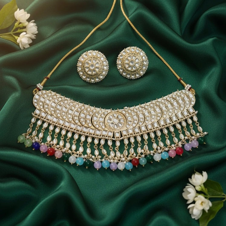 Isha Multicolor Choker Set