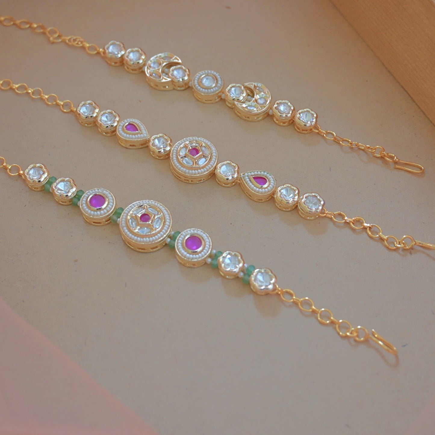 Polki Kundan Bracelets for Her