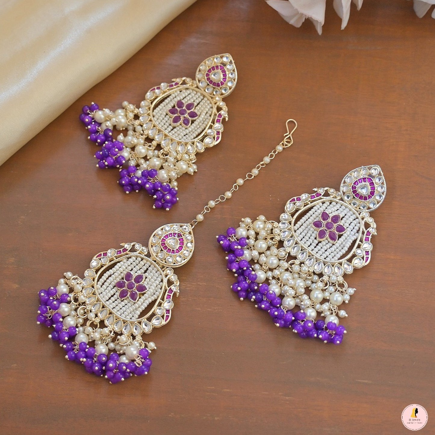Nayana Passa Style Earrings Maangtikka