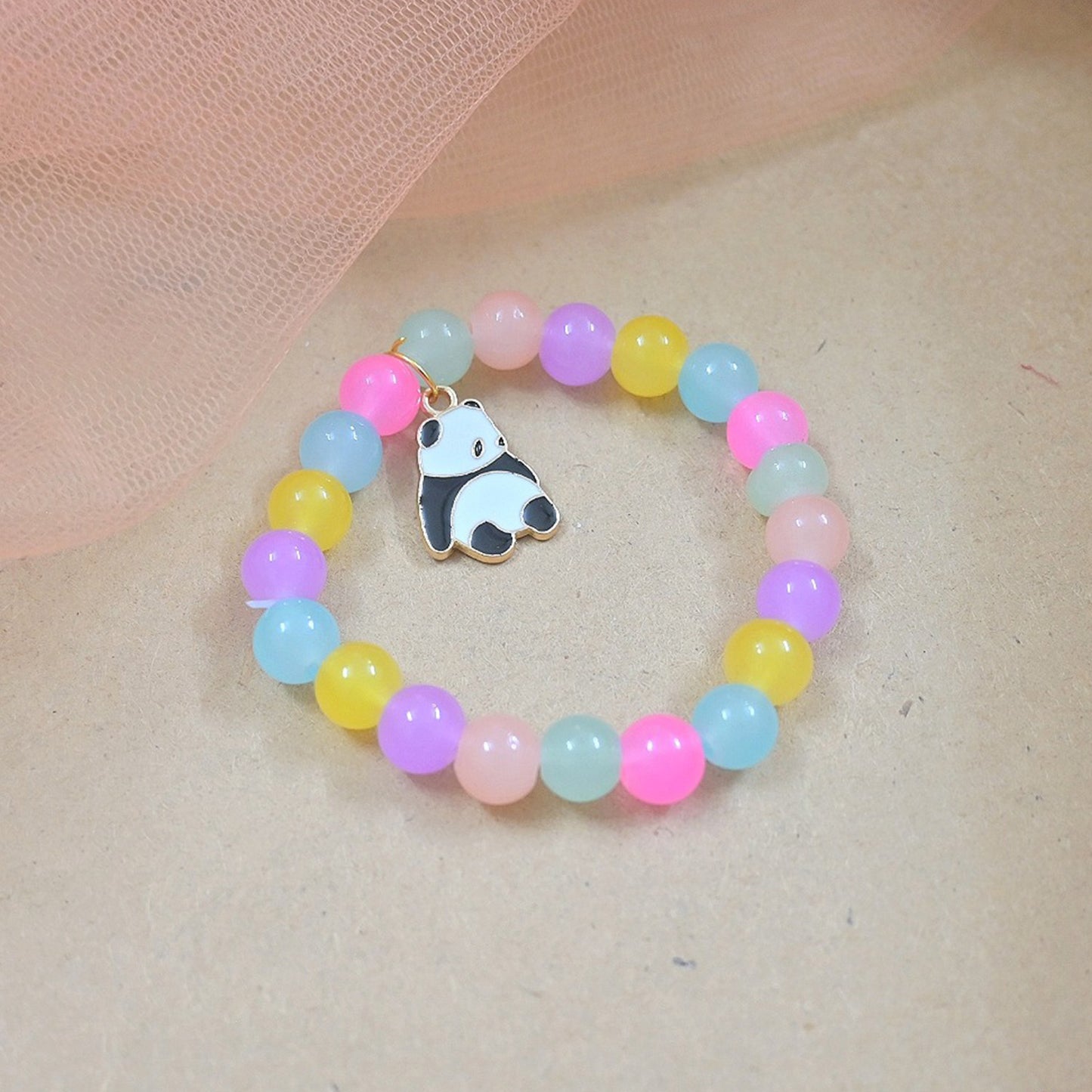 Cute Adjustable Multi Color Panda Bracelet