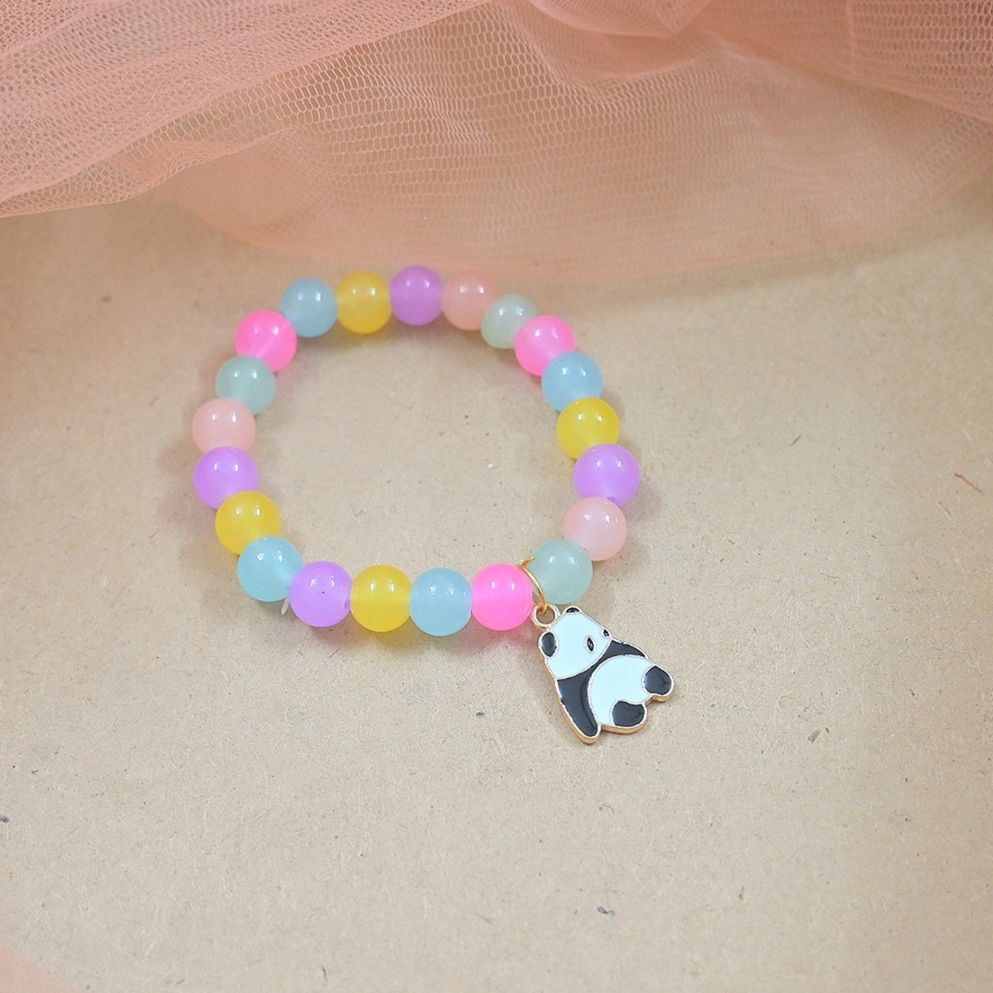 Cute Adjustable Multi Color Panda Bracelet
