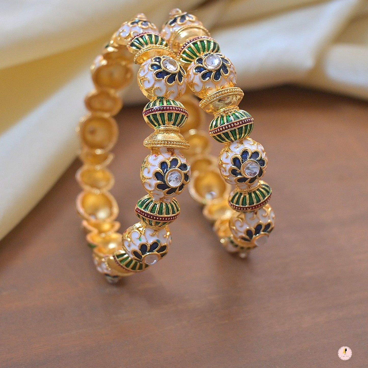 Women’s Meenawork Two Piece Traditional Bangles