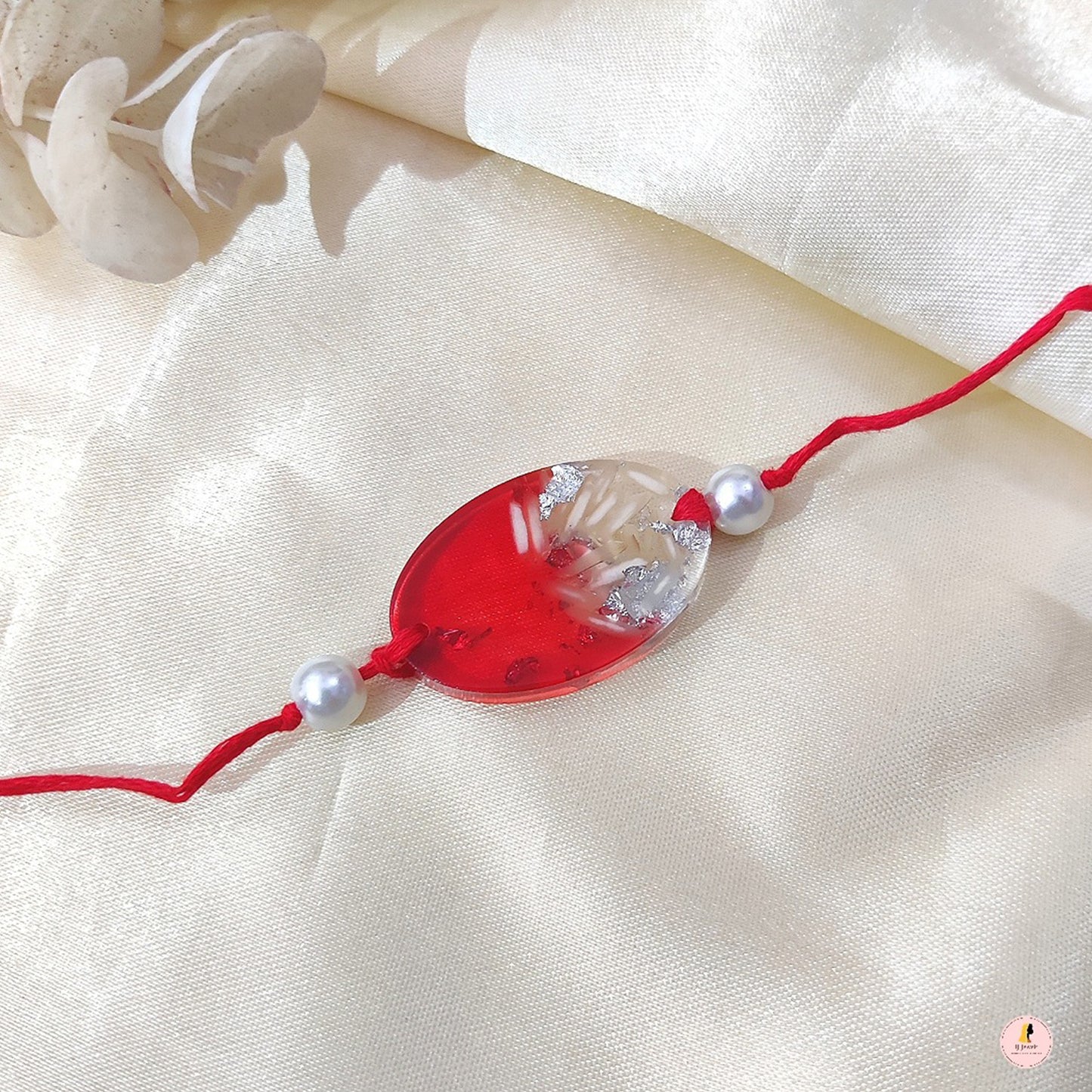 Unique Roli Chawal Resin Rakhi