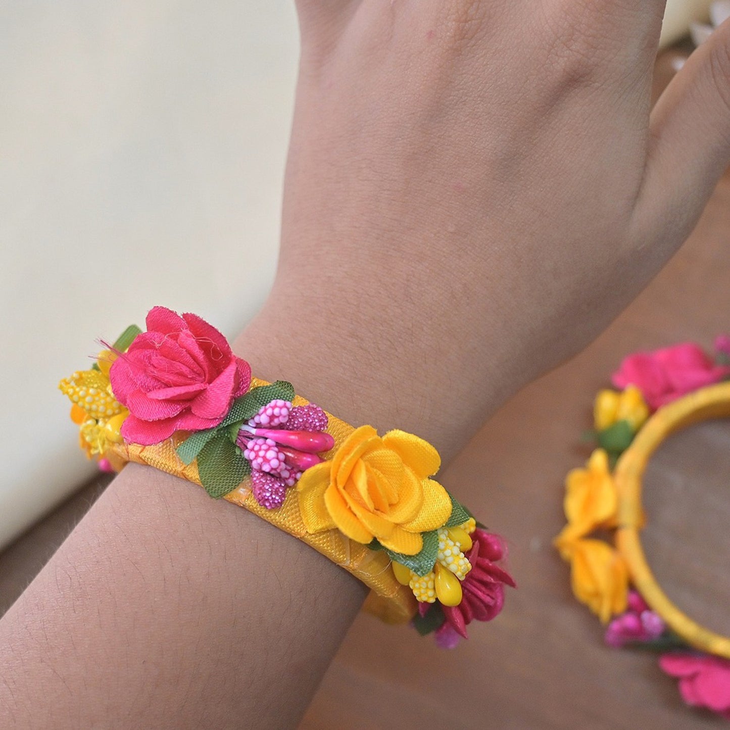 Rakhi Special Set of 2 Floral Kadas
