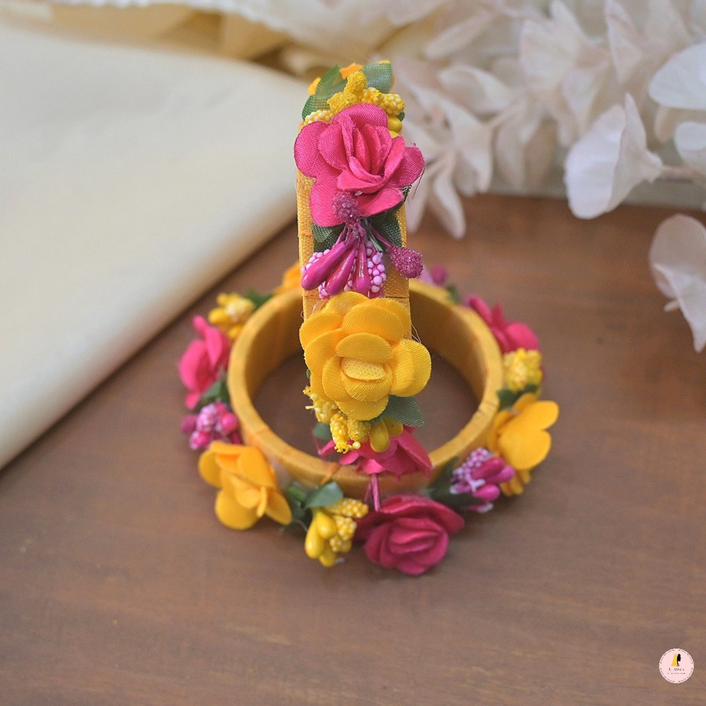 Rakhi Special Set of 2 Floral Kadas