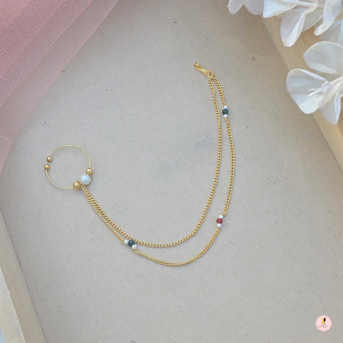 Small Size Pearl Nath/ Nose Ring
