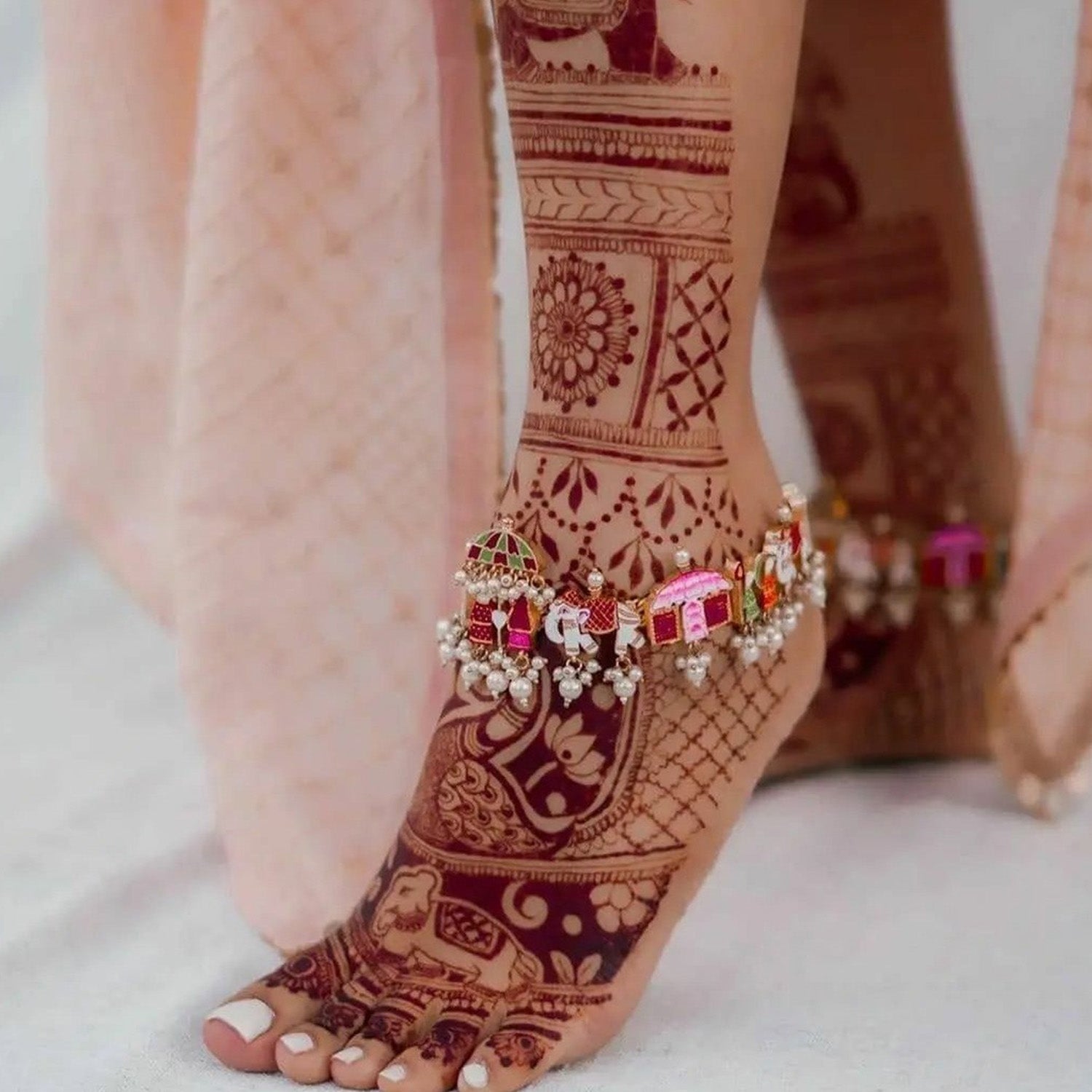 Bridal Special Combo of Baraati Payal Bridal Nath – IJ jewels