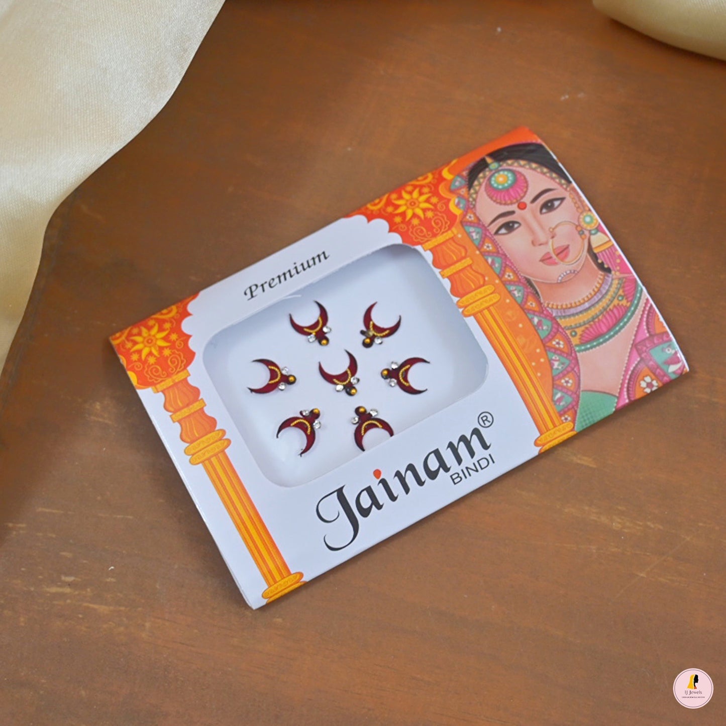 Stylish Traditional Half Moon Bindi