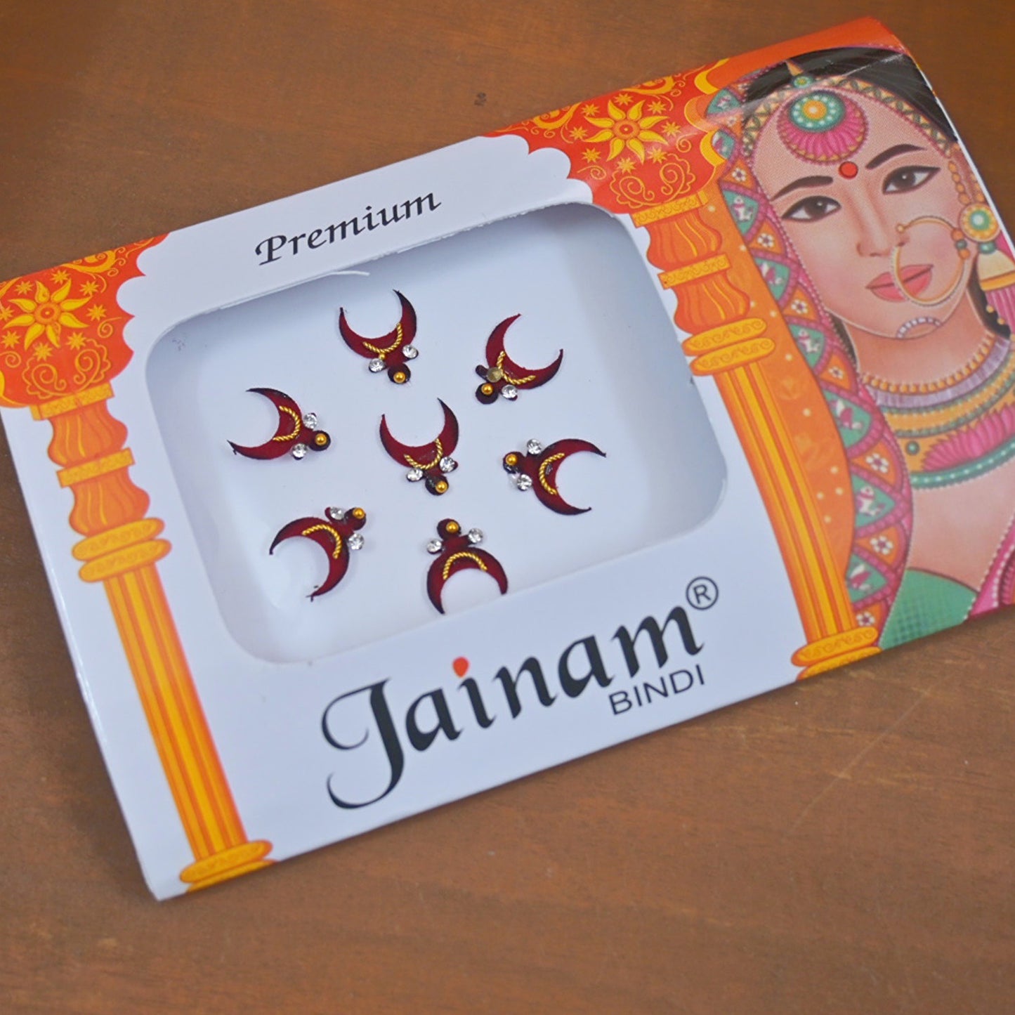 Stylish Traditional Half Moon Bindi