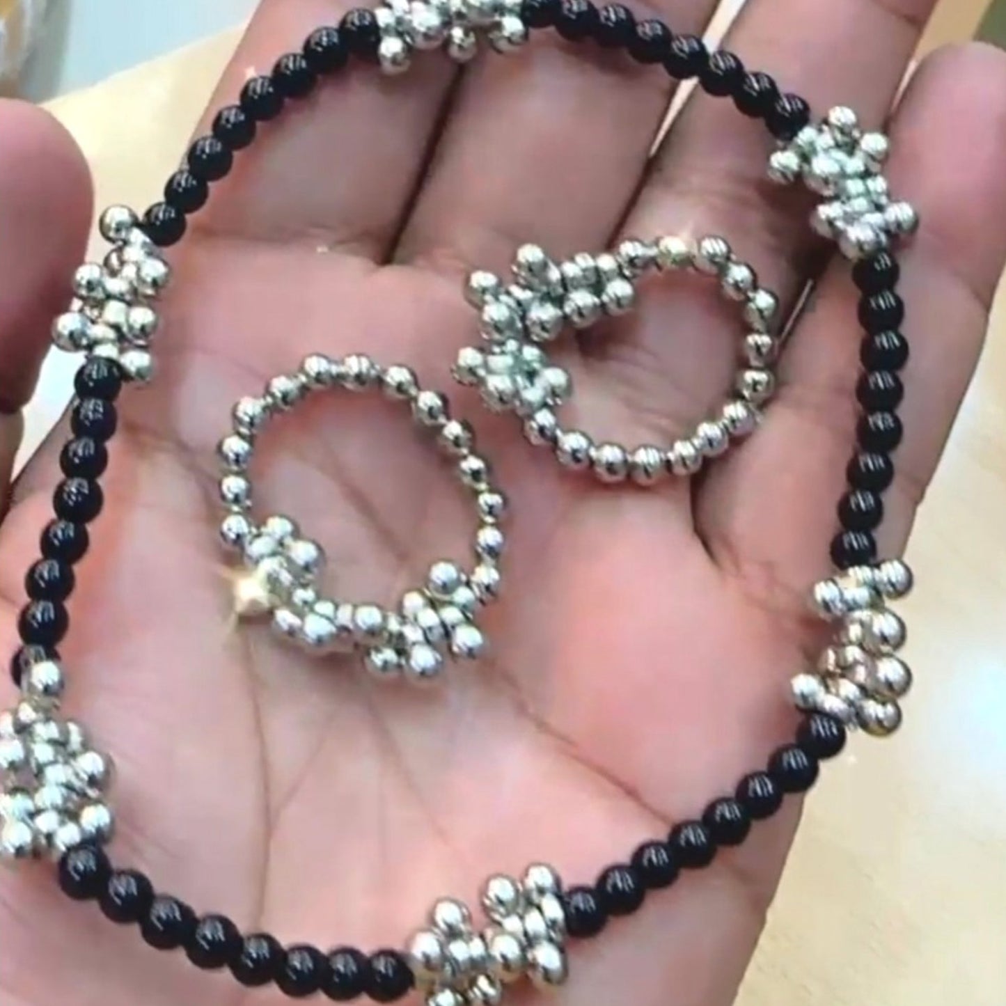 Silver Ghungroo Toe Ring Anklet Combo