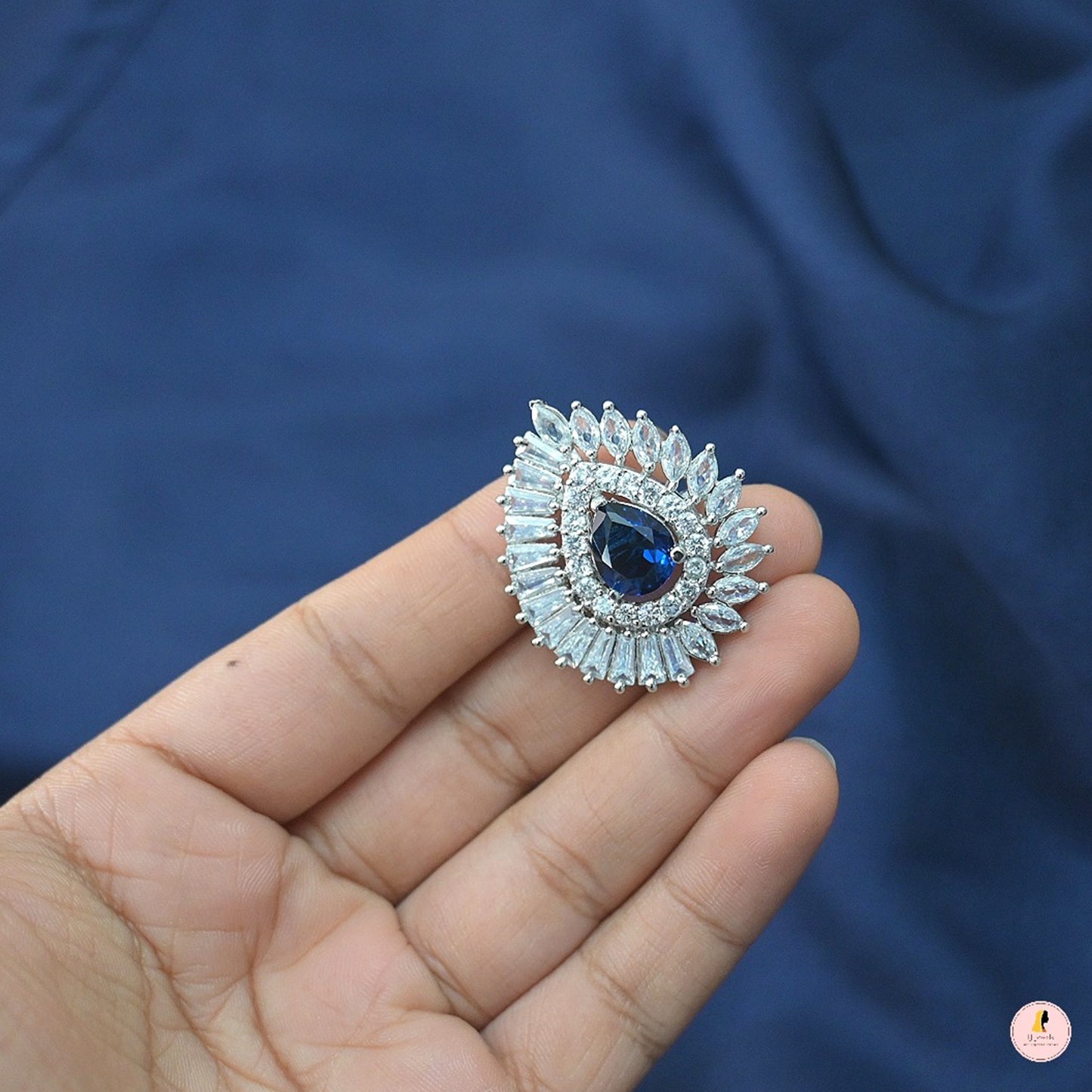 IJ Special Adjustable Stylish AD Ring