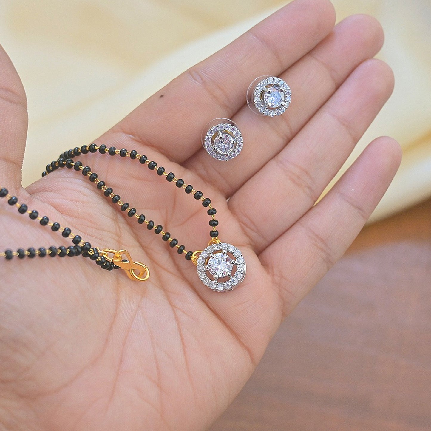Premium AD Solitaire Mangalsutra