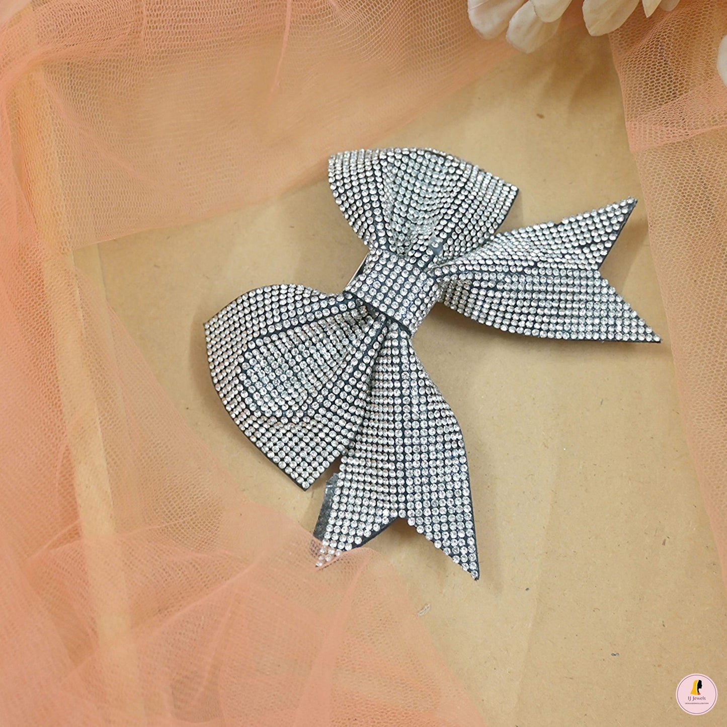 Luxe Shiny Black Bow
