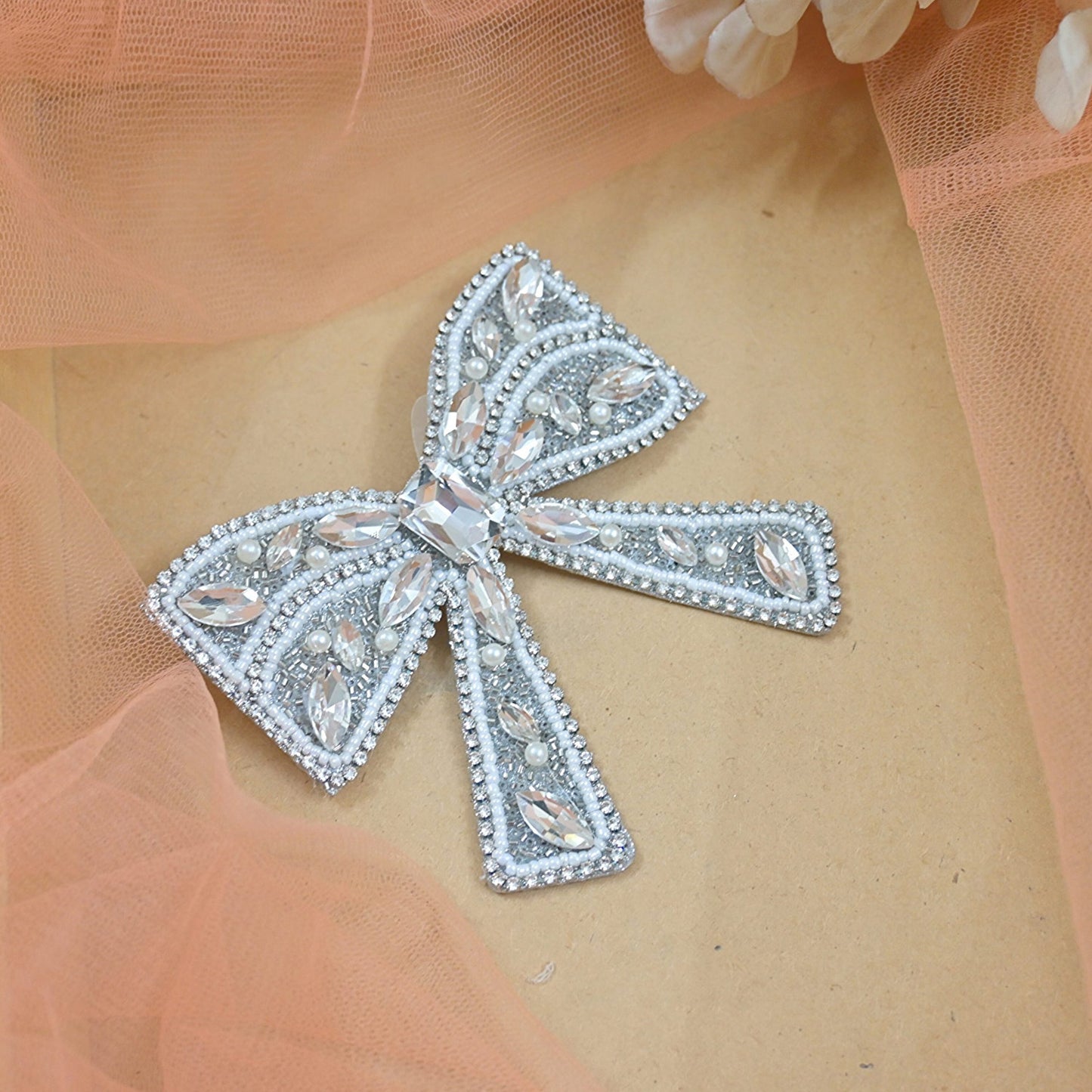 Blingy Diamond Studded Bow