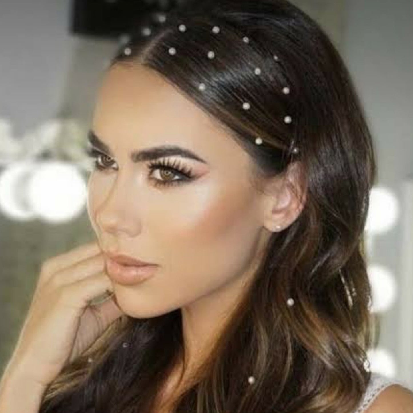 Pearl Stickon Hair Accessory