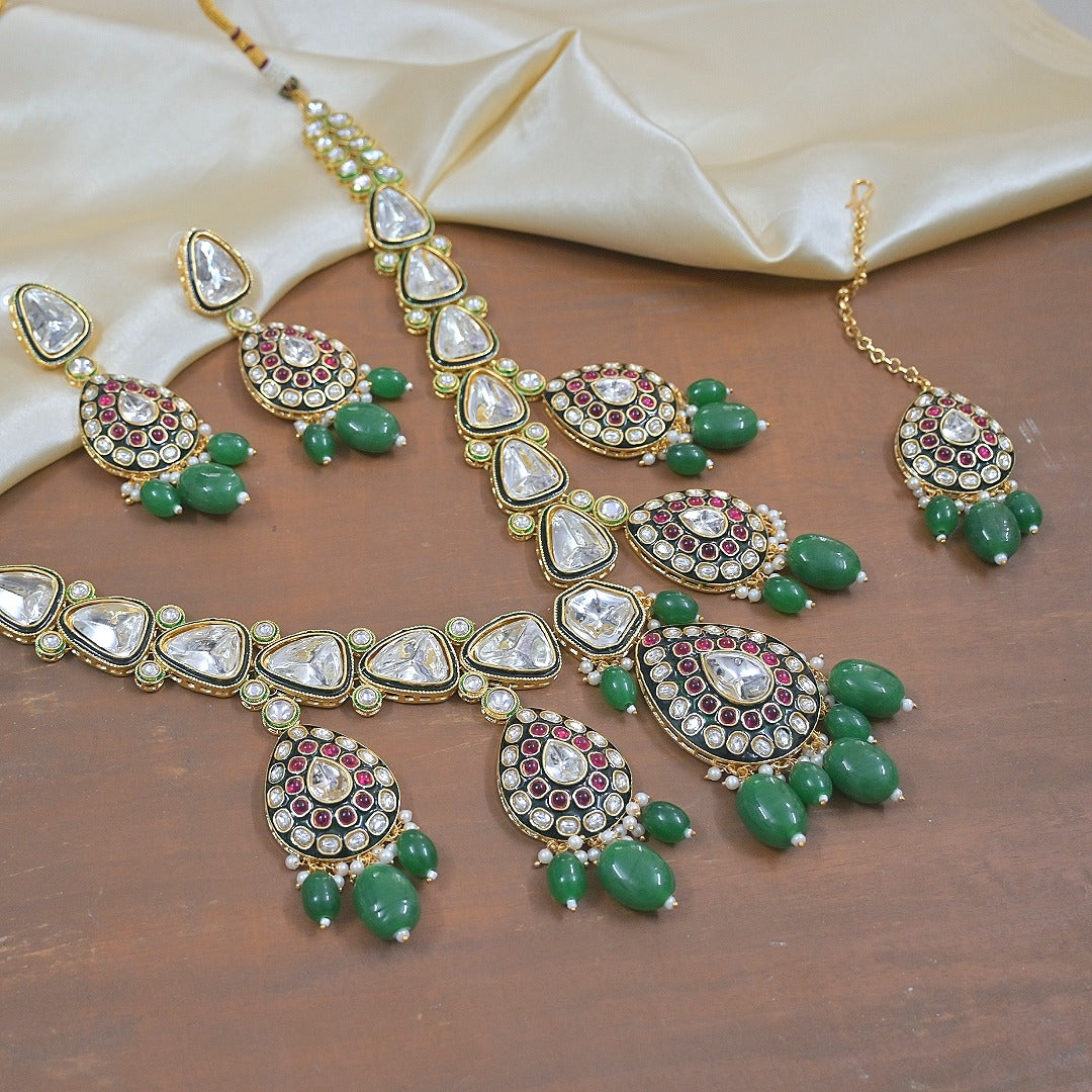 Saniya Real Polki Kundan Rani Haar