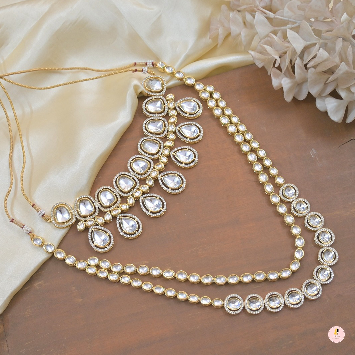 Anisha Polki Kundan Combo Mala Set