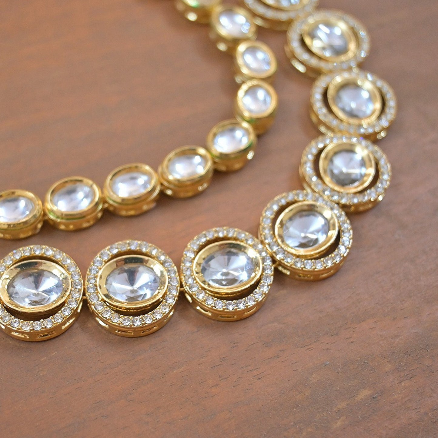 Anisha Polki Kundan Combo Mala Set