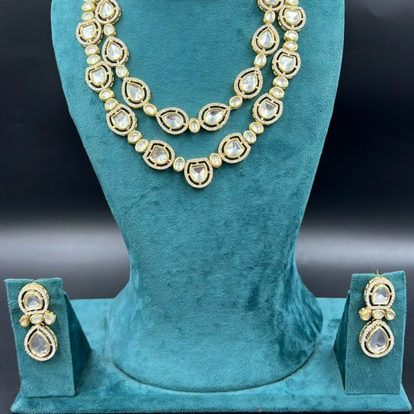 Prabhjot Polki Lookalike Choker - Mala Combo Set