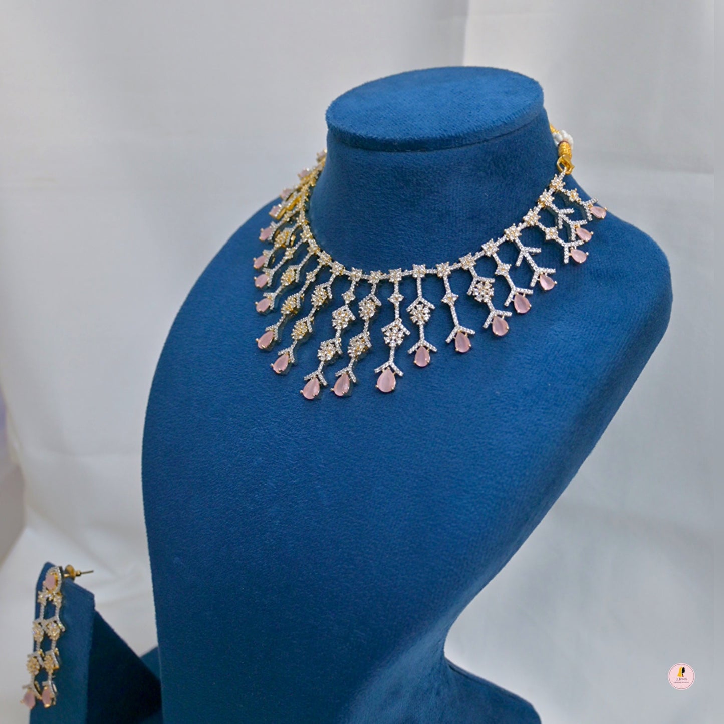 Sophia Dual Tone AD Jewellery Set