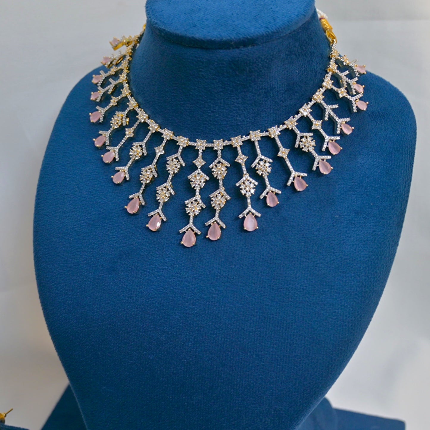 Sophia Dual Tone AD Jewellery Set