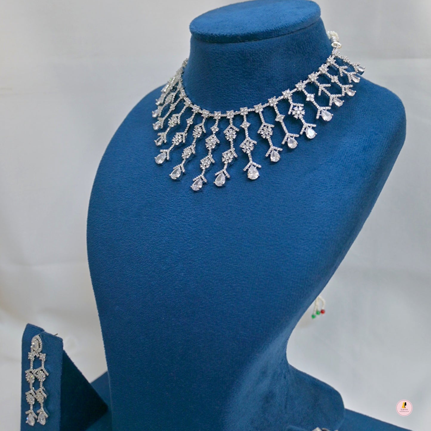 Sophia Dual Tone AD Jewellery Set