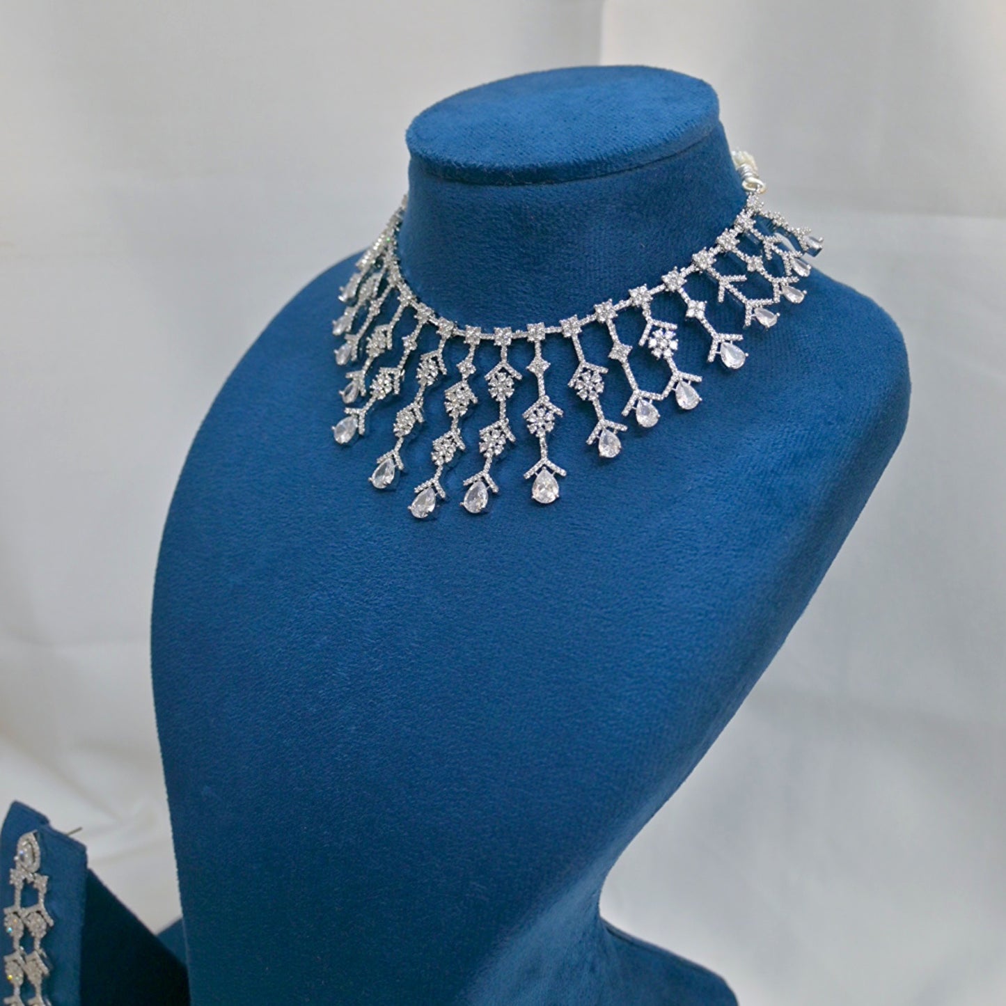 Sophia Dual Tone AD Jewellery Set