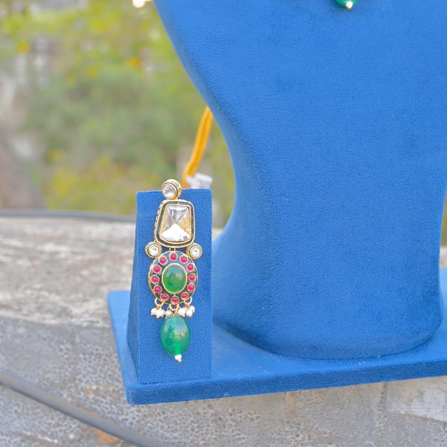 Oorja Polki Kundan Semi Bridal Jewellery Set