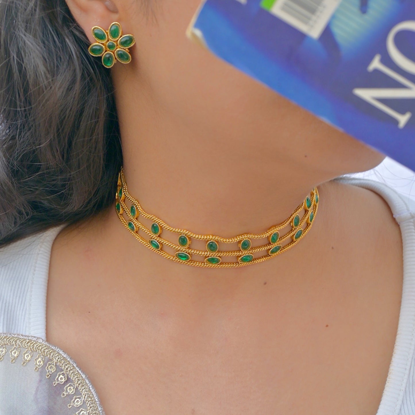 Suditi Copper Choker Set