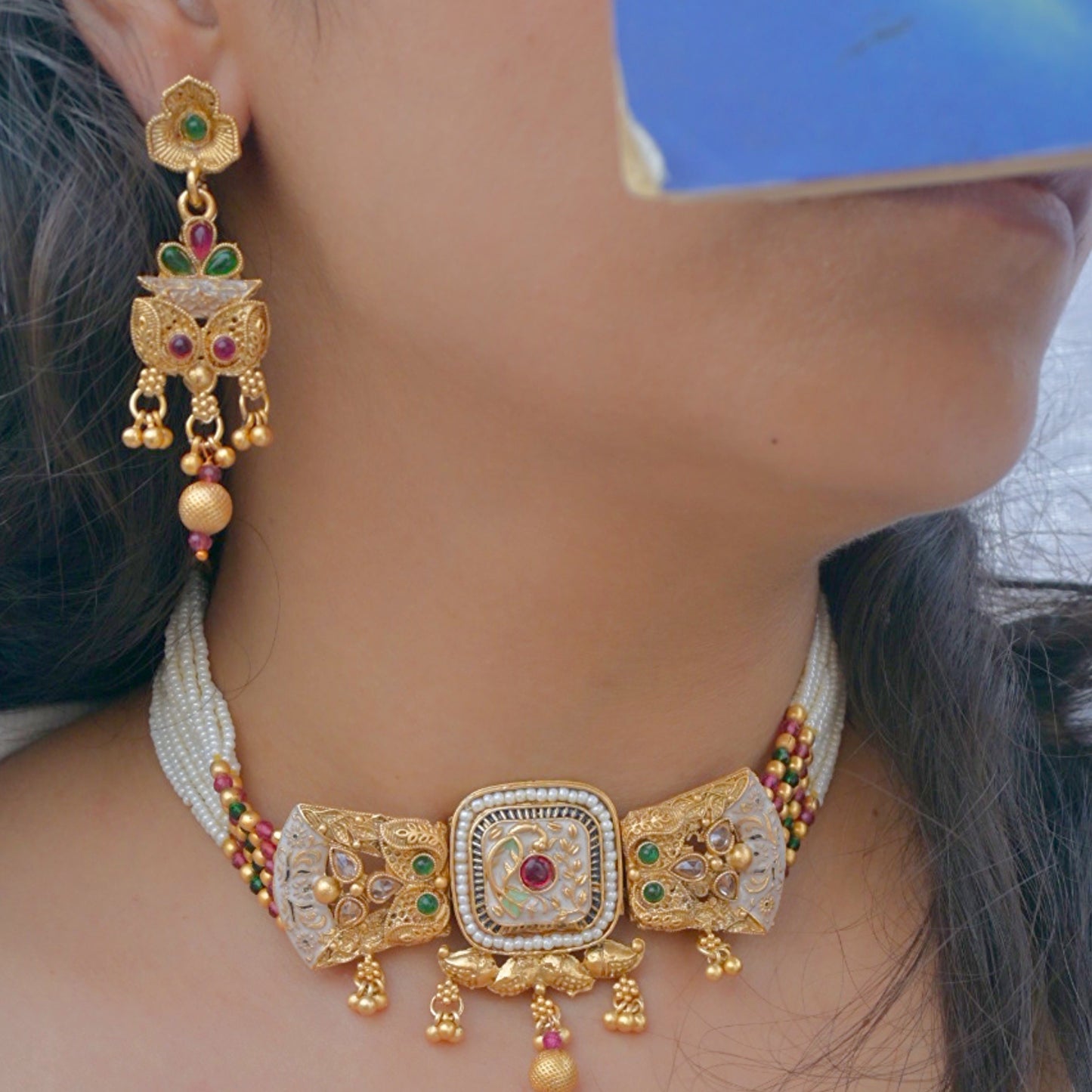 Soni Rajwadi Jewellery Set