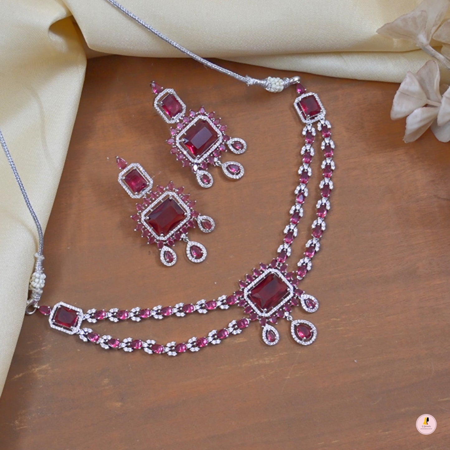 Aarvi AD Stylish Jewellery Set