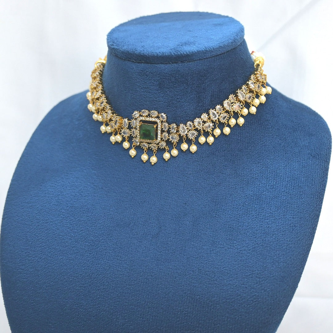Aarohi Changeable AD Jhumka Set