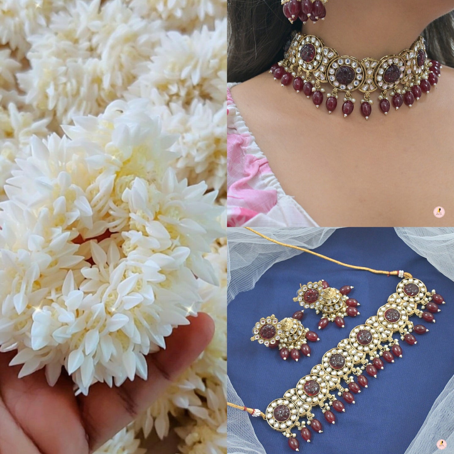 Aparna Choker & Jasmine Scrunchie Bundle