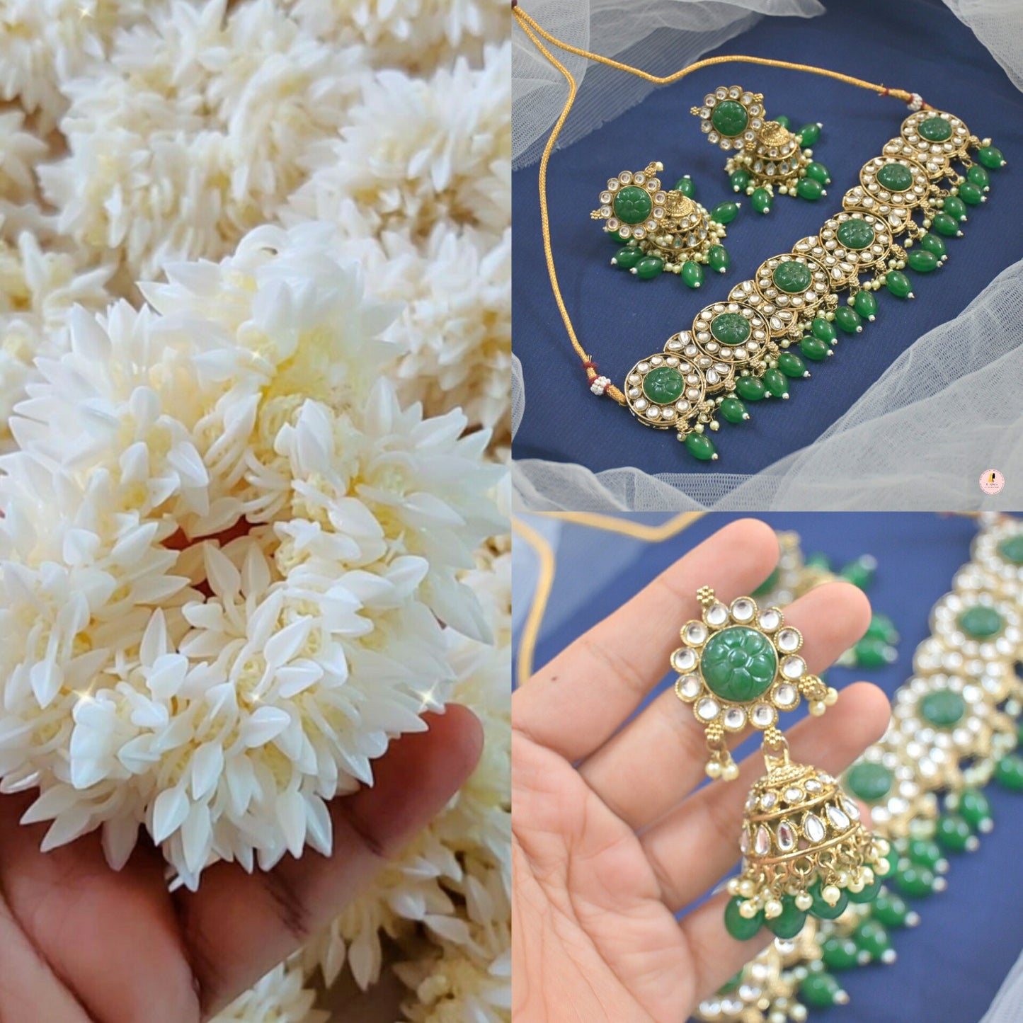 Aparna Choker & Jasmine Scrunchie Bundle