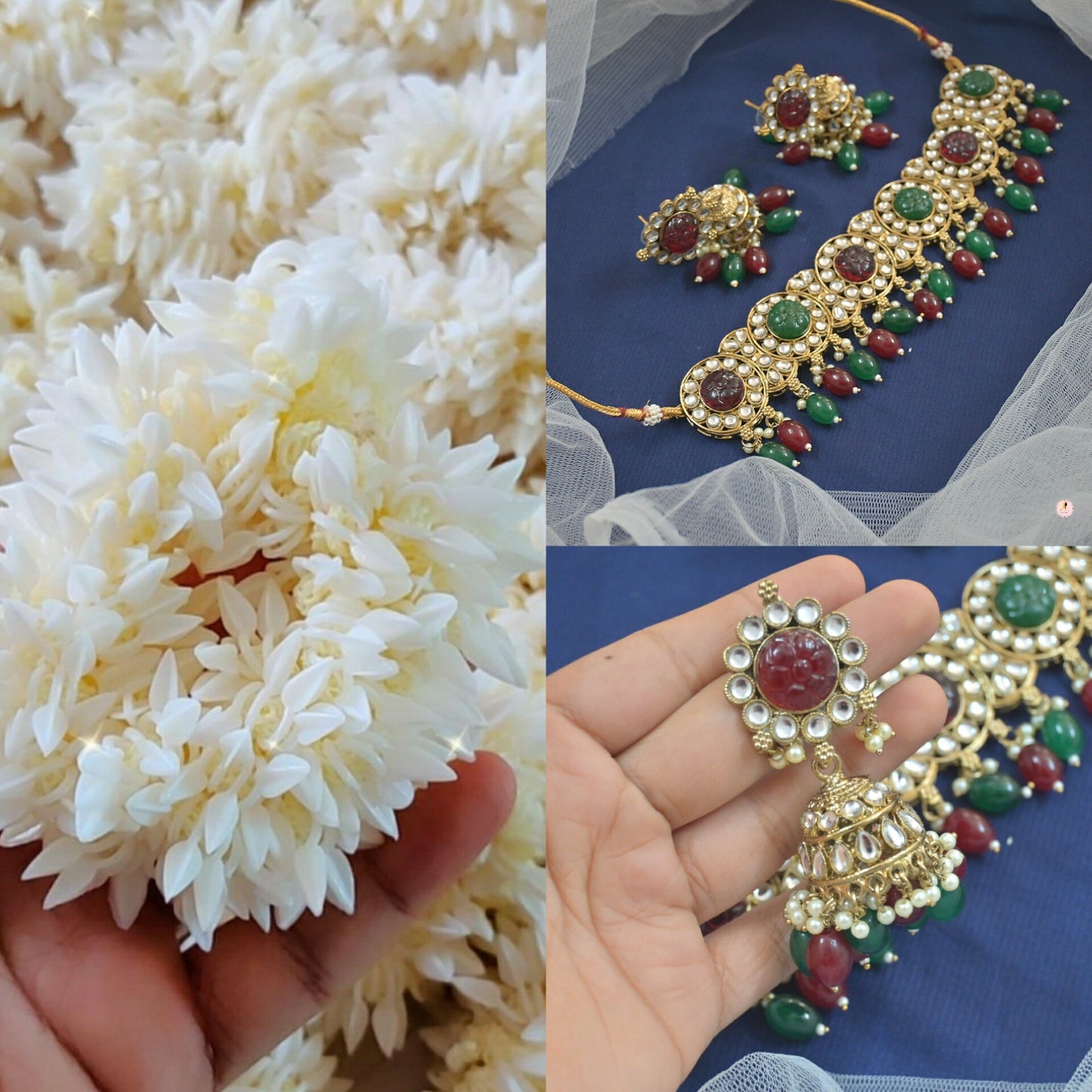 Aparna Choker & Jasmine Scrunchie Bundle
