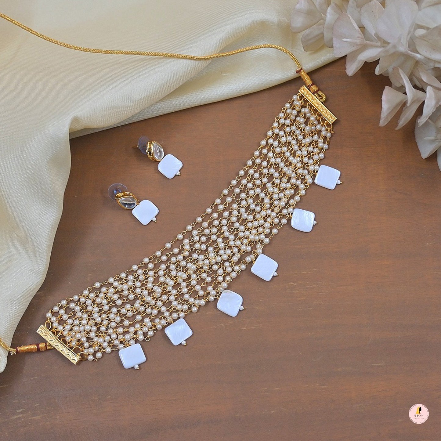 Keira Pearl Layered Jewellery Set