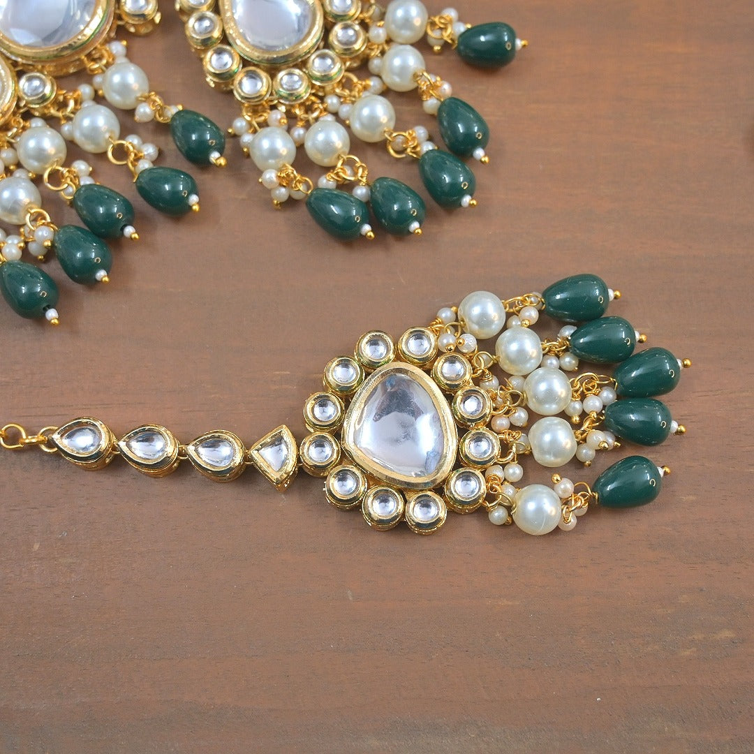 Rhea Semi Bridal Kundan Choker Set