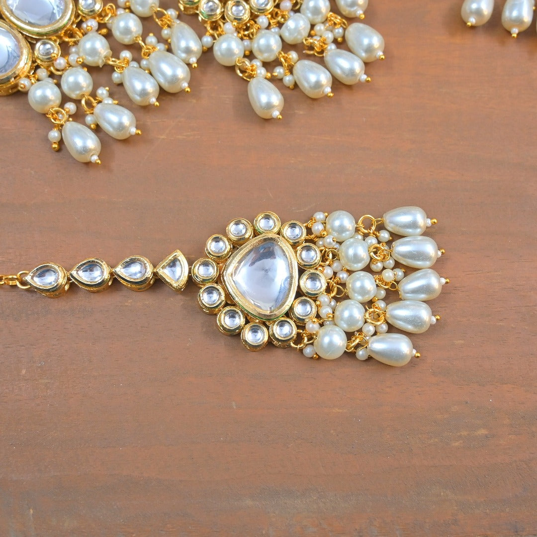 Rhea Semi Bridal Kundan Choker Set
