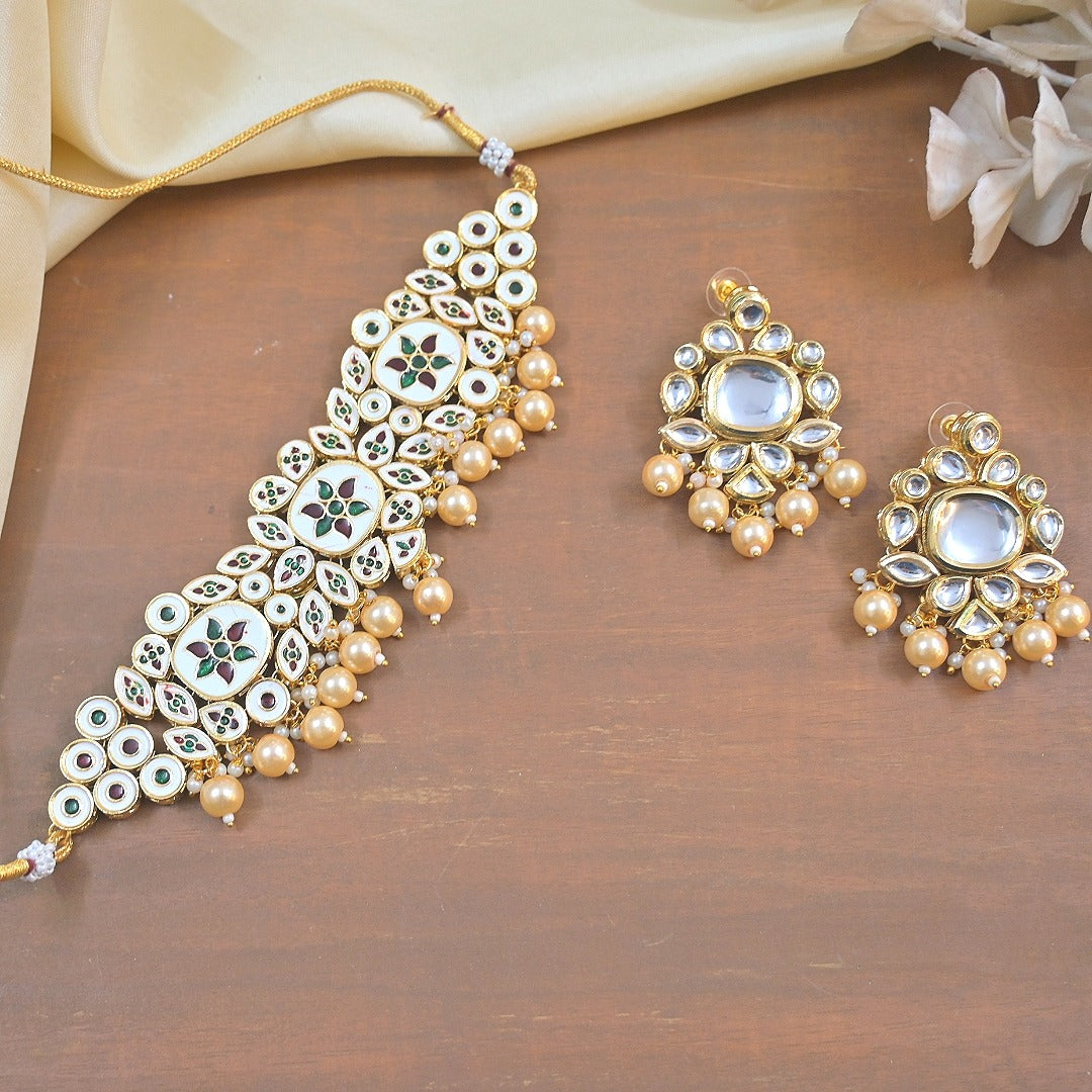 Sharmin Colorful Kundan Choker