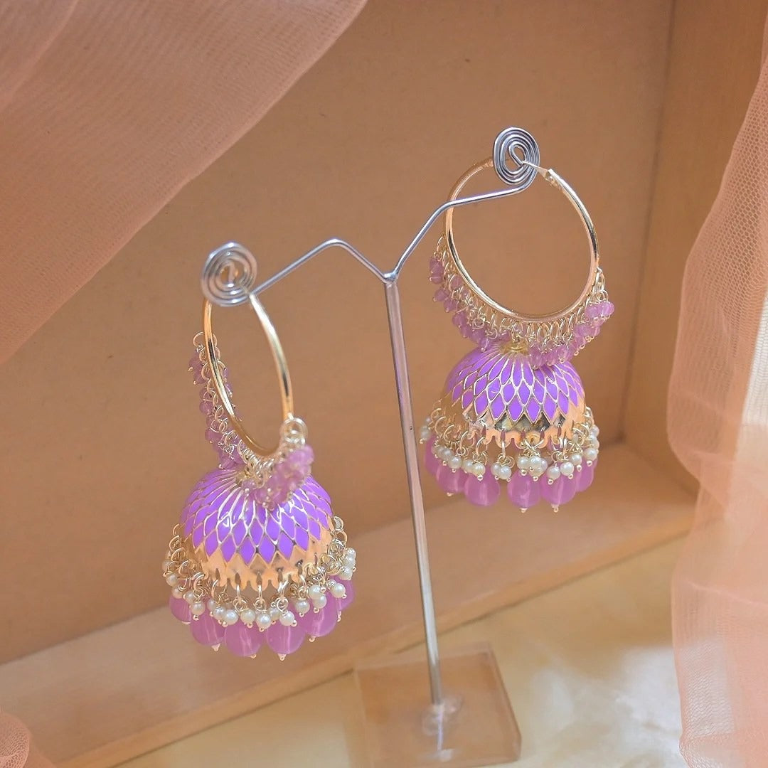 Ridhima Meenawork Lightweight Jhumkas