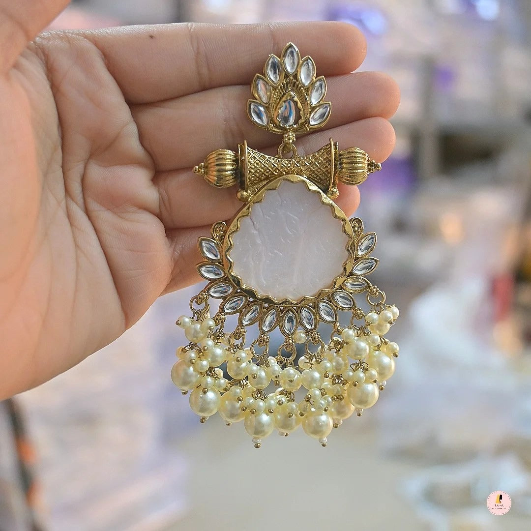 Tanya Light Weight Gold Plated Chaandbalis