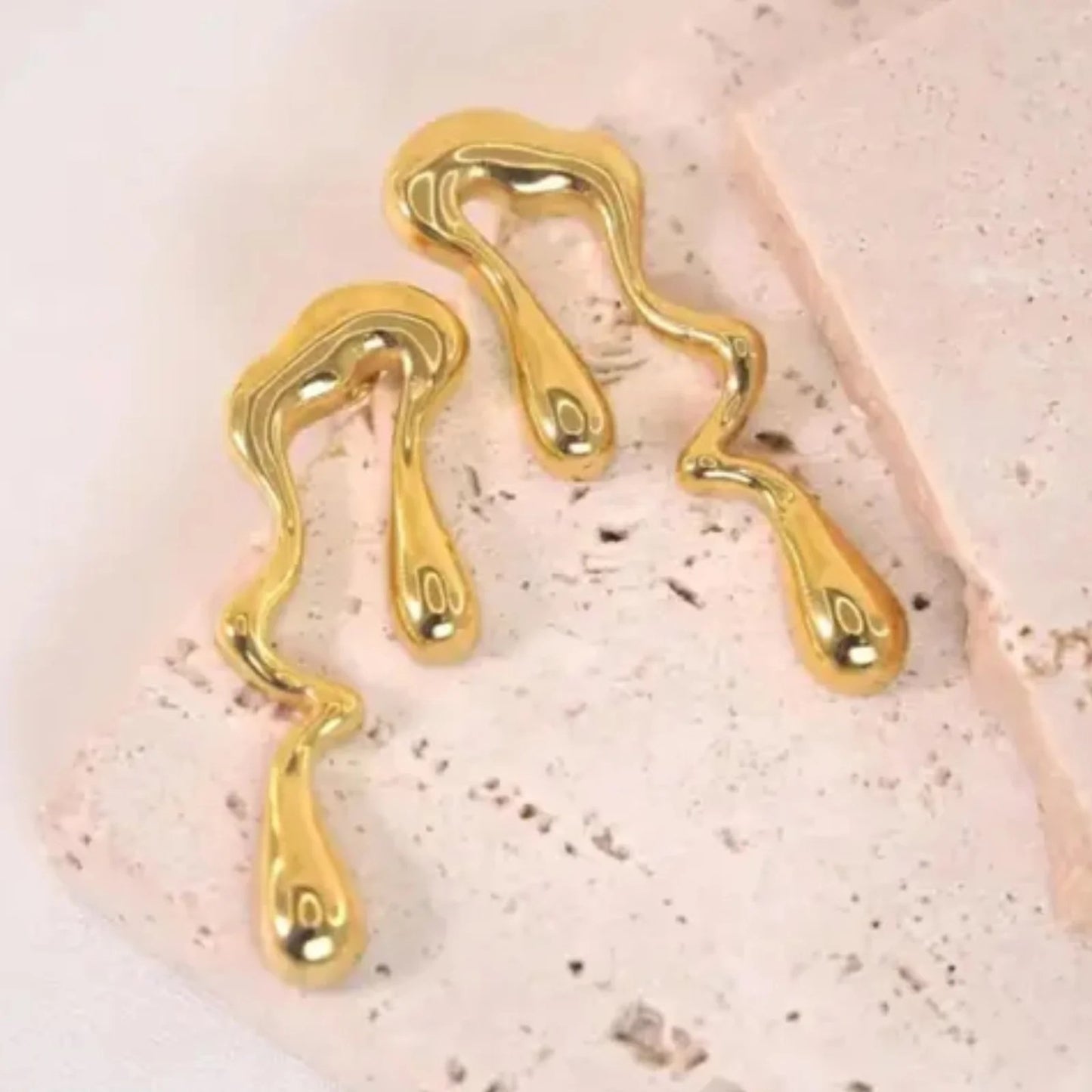18K Gold Plated Anti Tarnish Snake Earrings