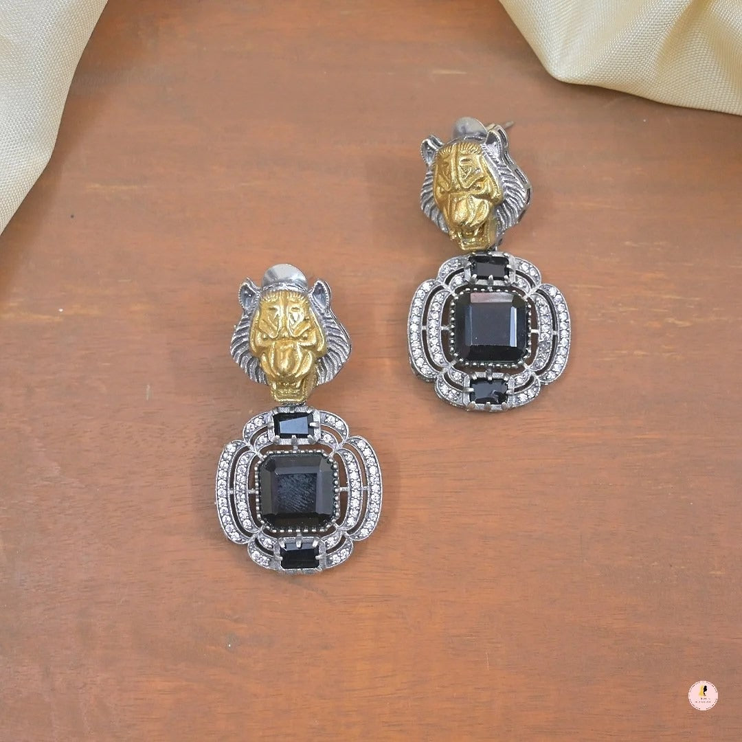 Leena Premium Brass Earrings
