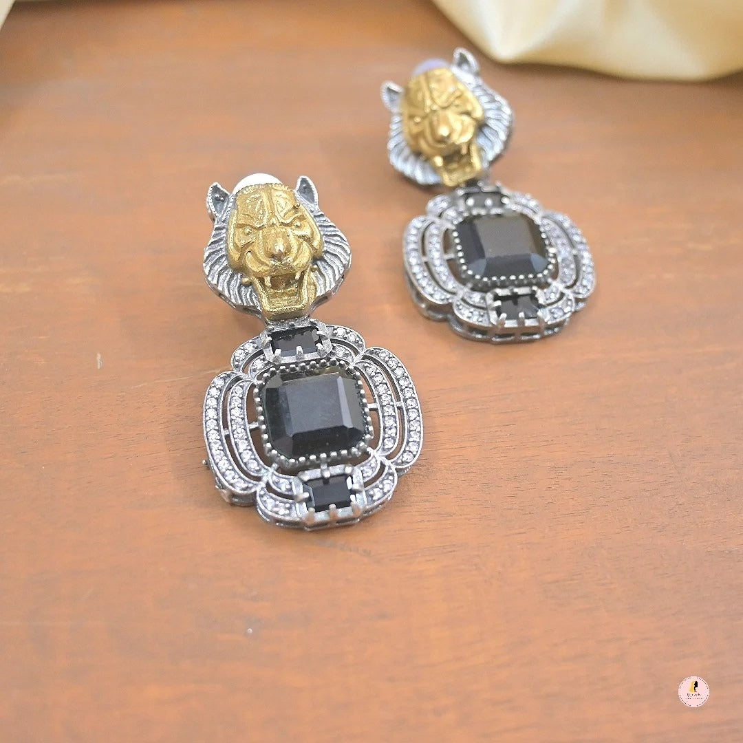 Leena Premium Brass Earrings