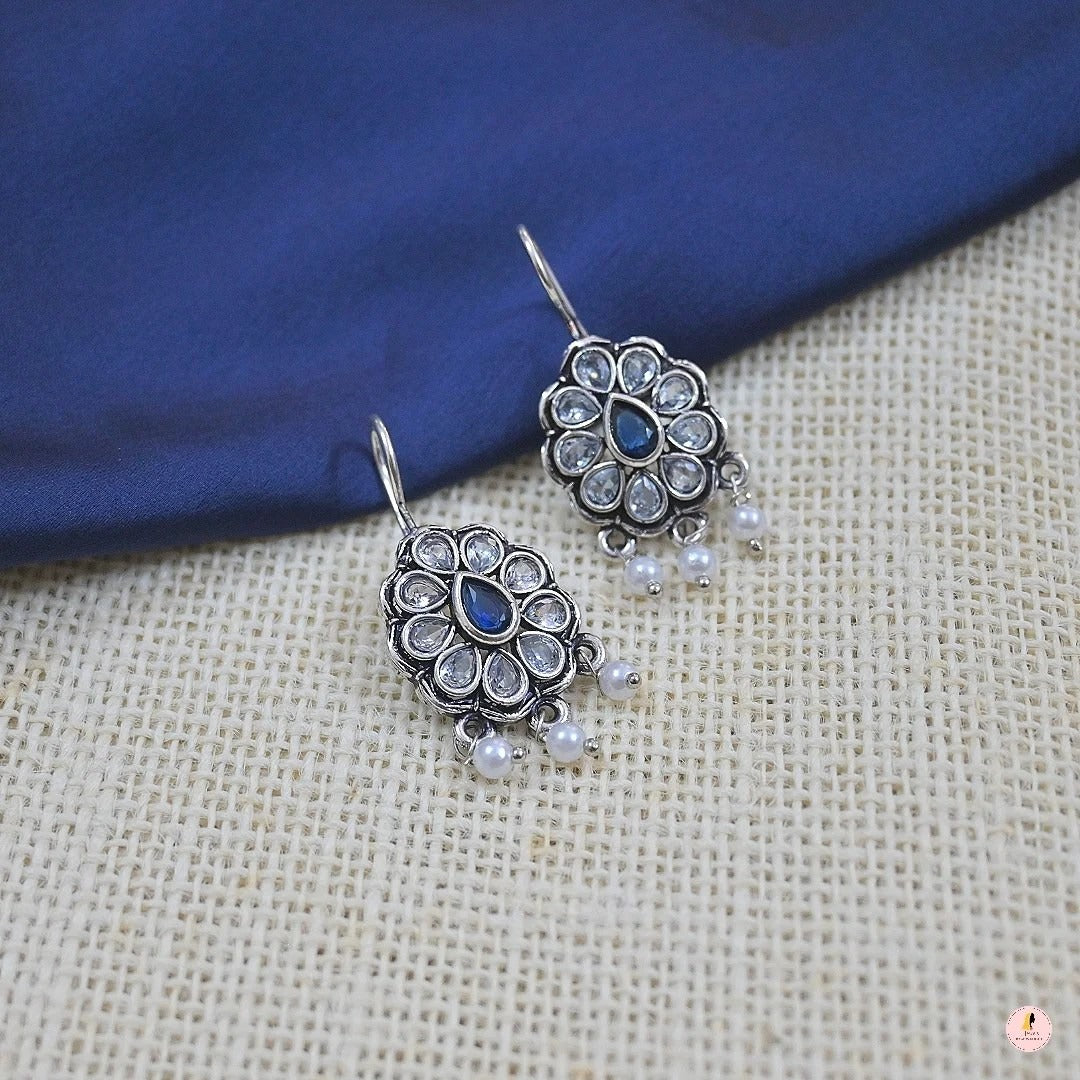 Pearl Drop AD Daily Wear Earrings