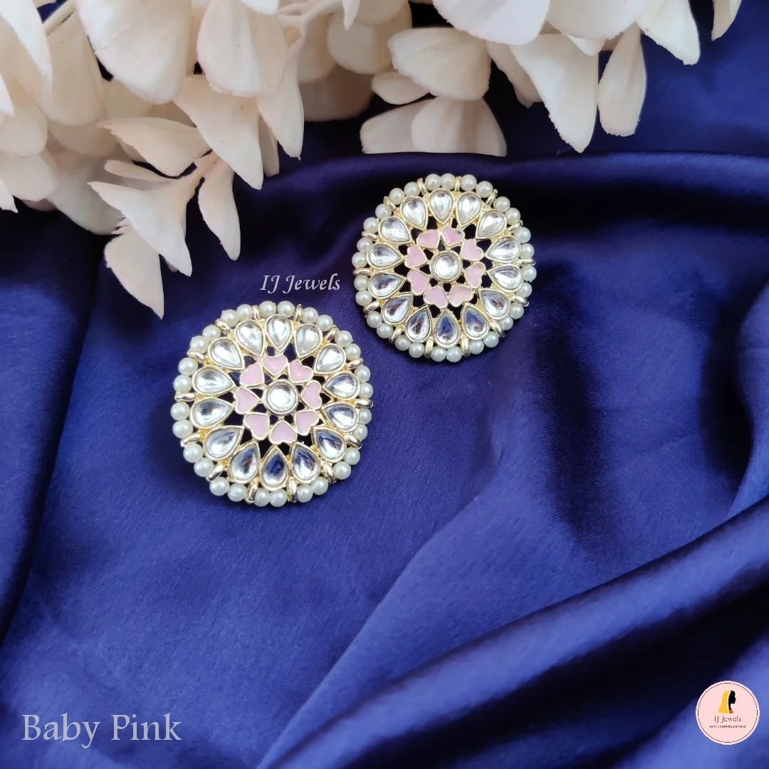 Affordable Colorful Meenawork Studs