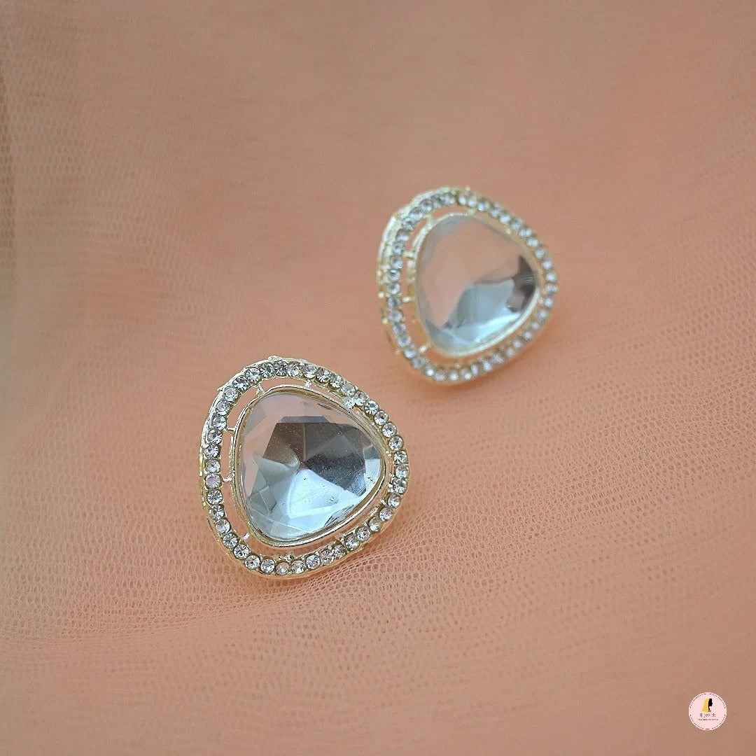 Polki Inspired Stylish Studs